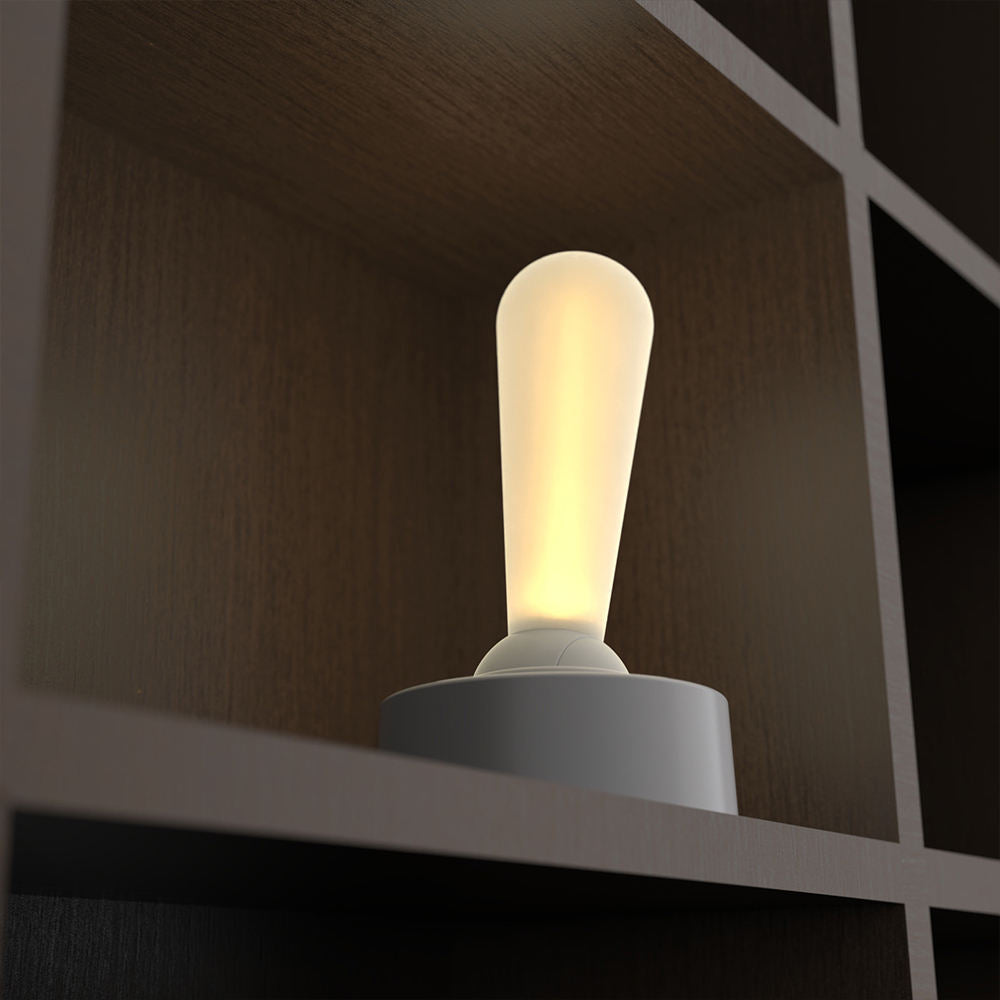 Retro-bordlampe med håndtagskontakt