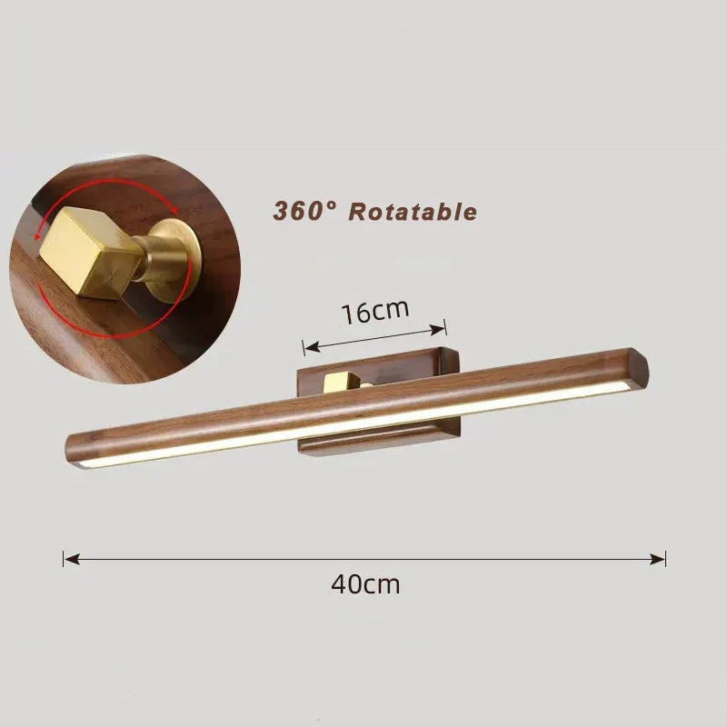 Lumimystic - lampe lavet af sort valnøddetræ