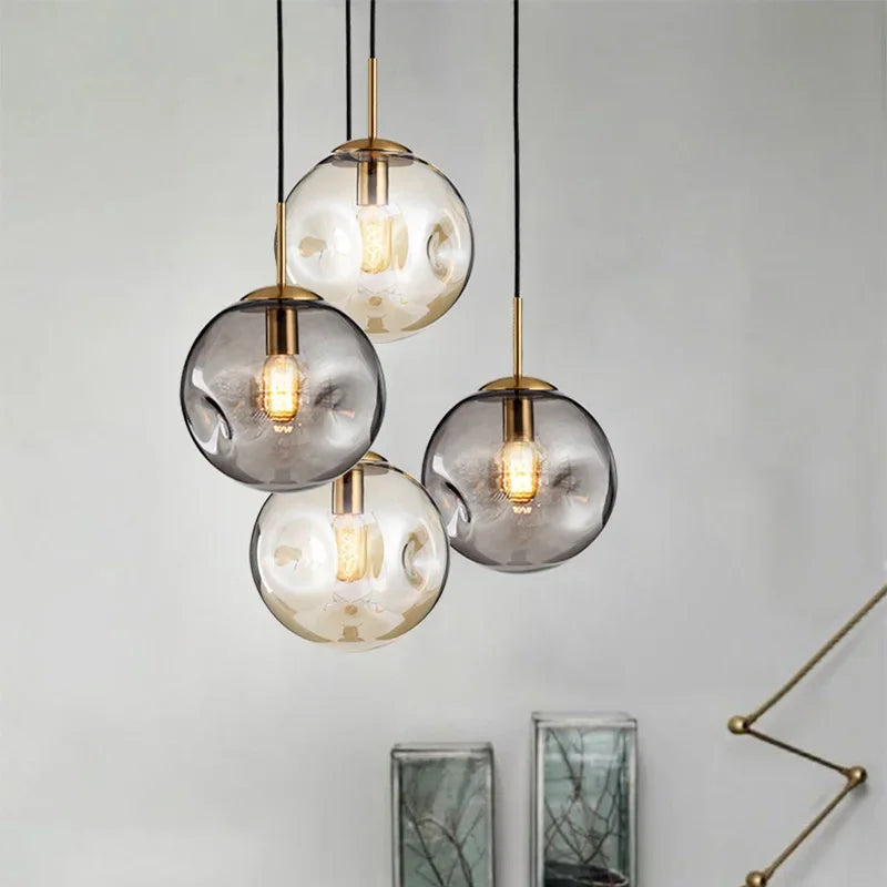 BubblyGlow - bubble Glass Led lysekrone