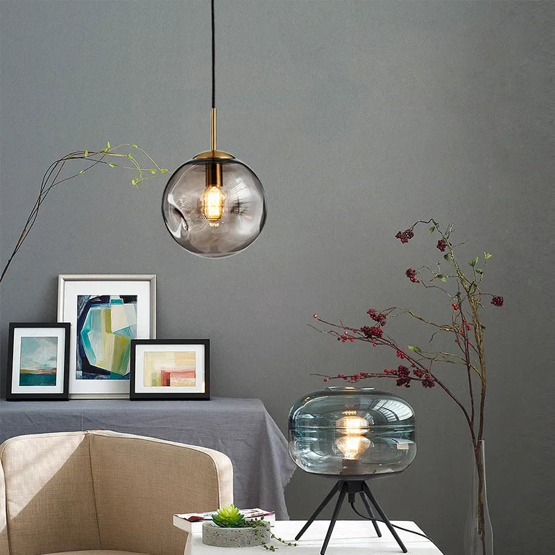 BubblyGlow - bubble Glass Led lysekrone