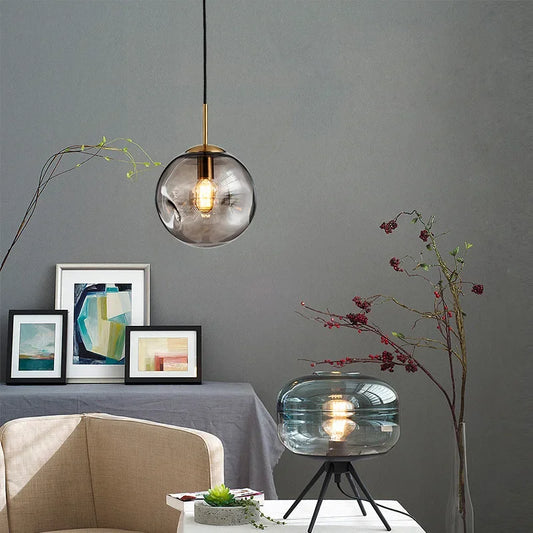 BubblyGlow - bubble Glass Led lysekrone