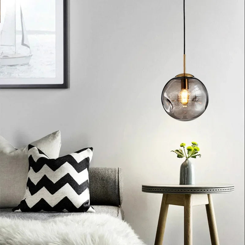 BubblyGlow - bubble Glass Led lysekrone