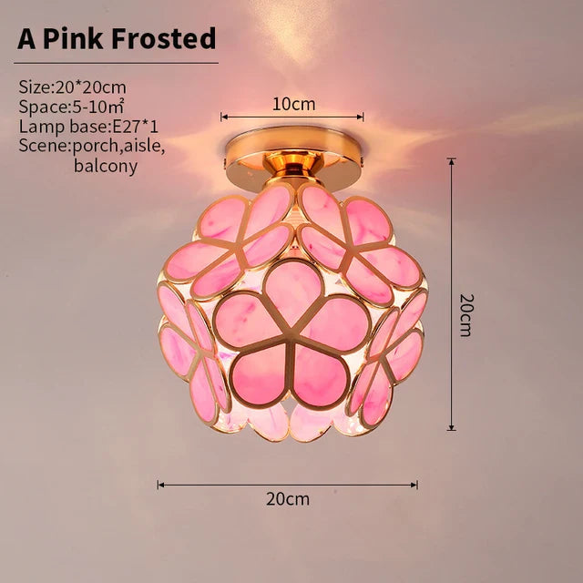 GlowBlossom - loftslampe med krystalblade