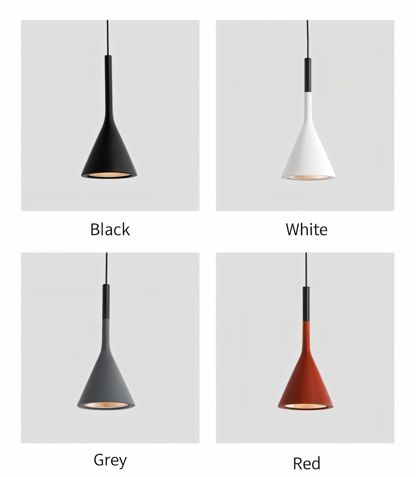 Moderne koniske pendler - nordisk loftslampe