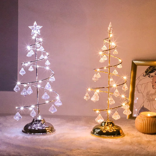 CrystalTree | juletræ bordlampe