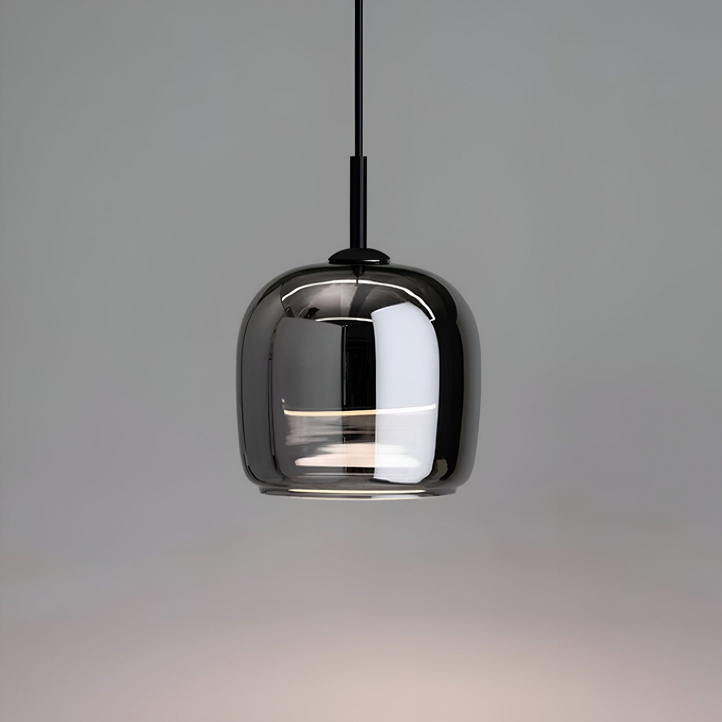 Acro pendellampe - sortgrå droplight - indendørs glaspendellampe