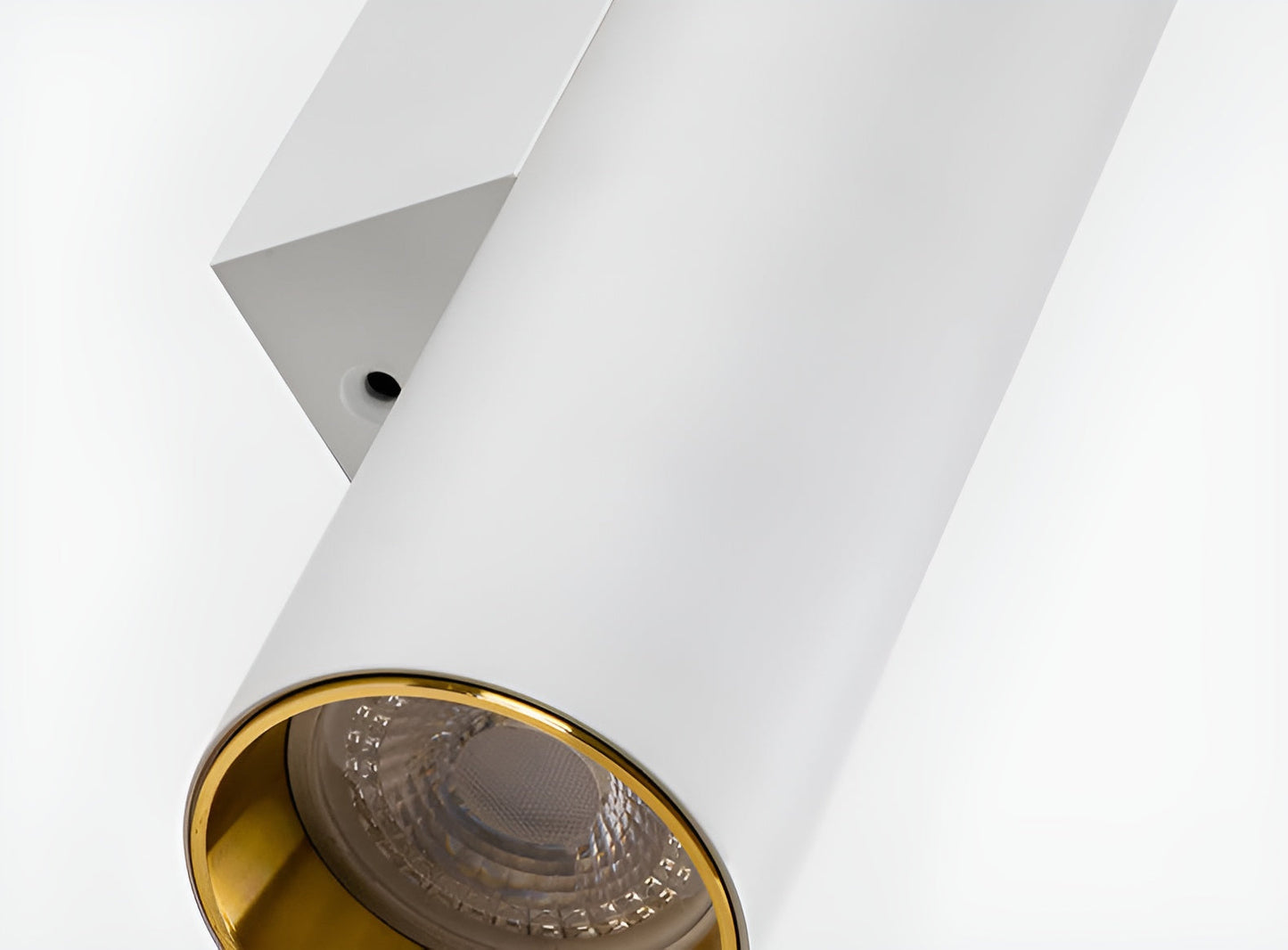 Væglampe med dobbelt hoved - guld væglampe - cylinder væglampe