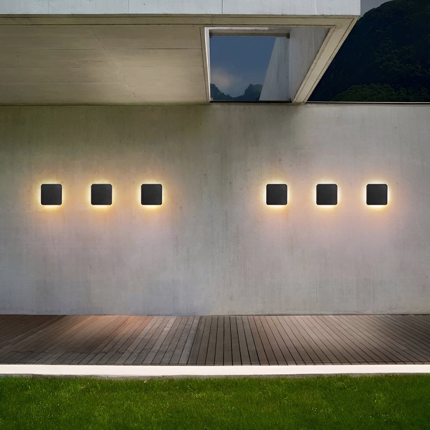 Aquaglow - elegant vandtæt led-væglampe lavet af aluminium