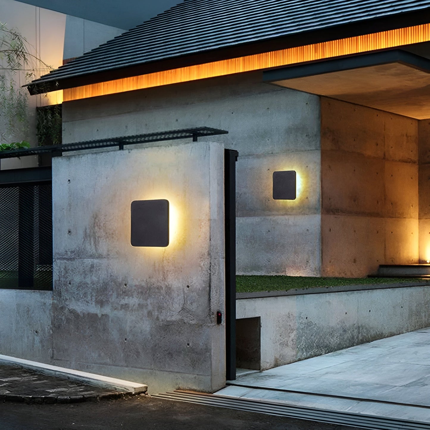 Aquaglow - elegant vandtæt led-væglampe lavet af aluminium