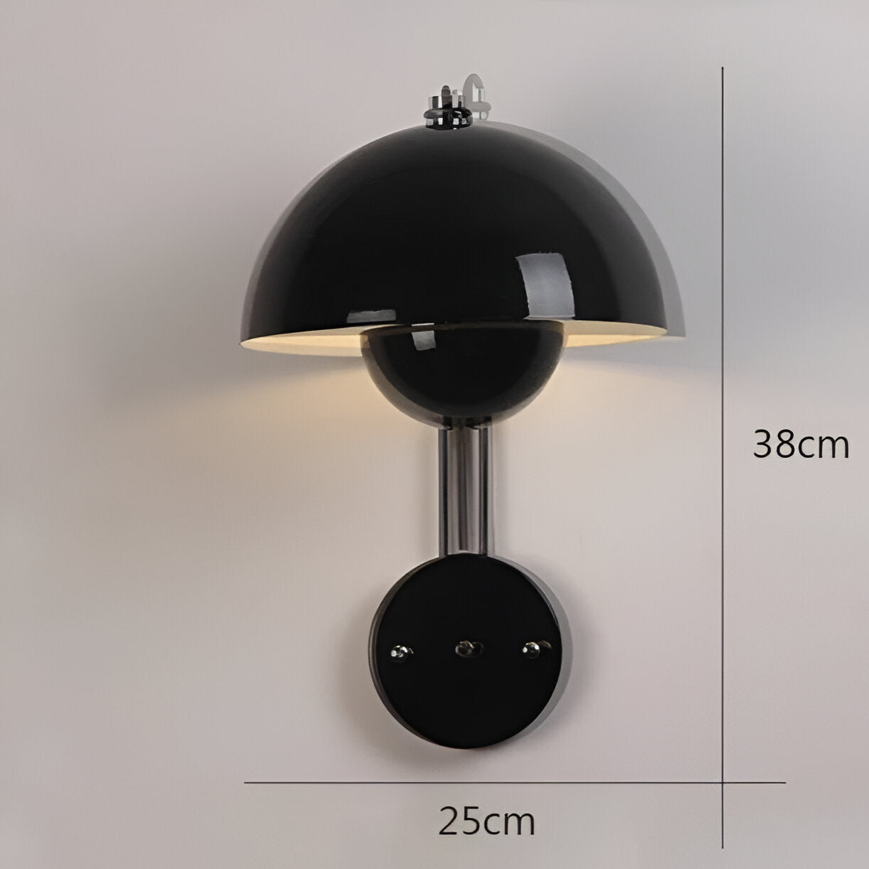 Domicbud væglampe - blomsterknop macaron væglampe - stilfuld rund led-lampe