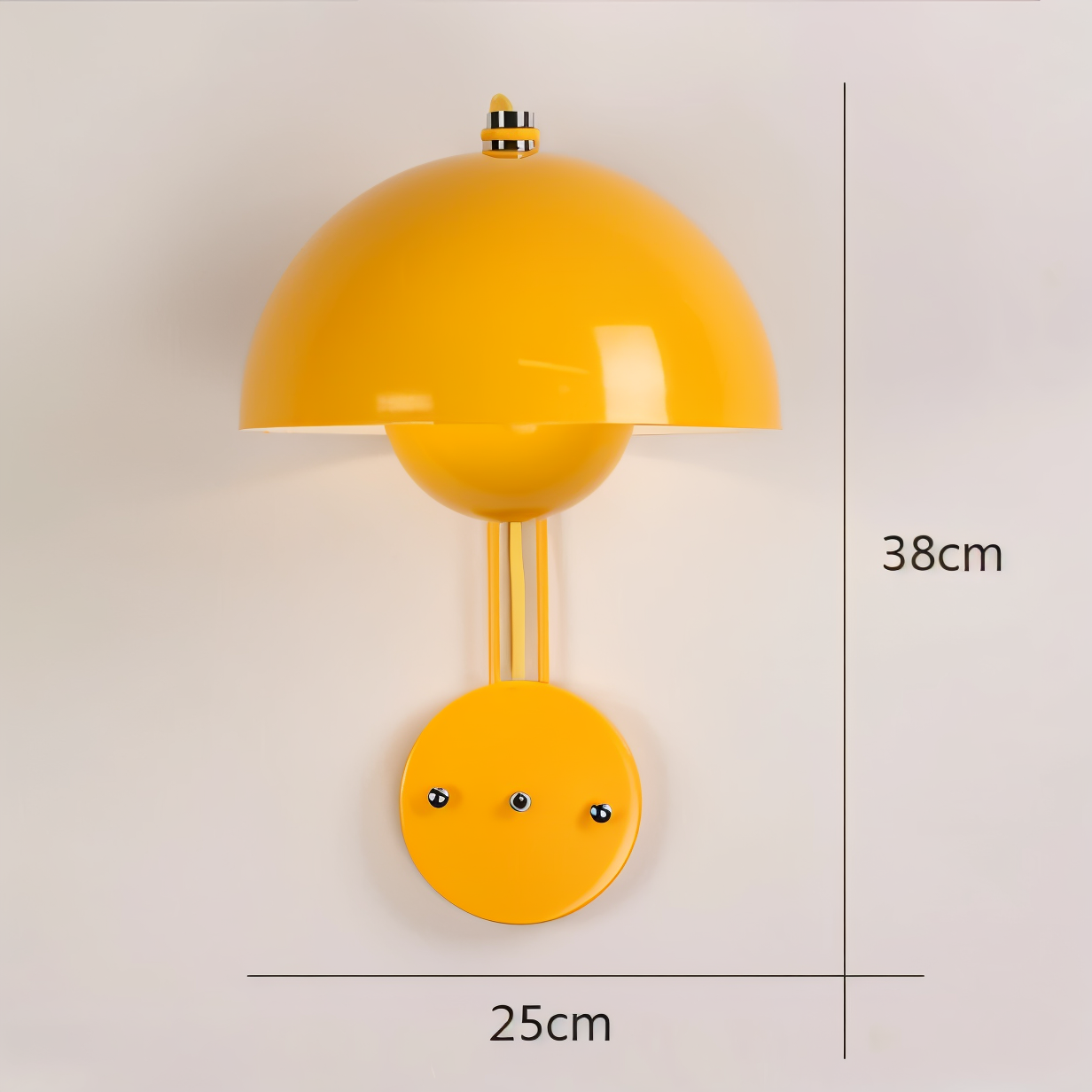 Domicbud væglampe - blomsterknop macaron væglampe - stilfuld rund led-lampe