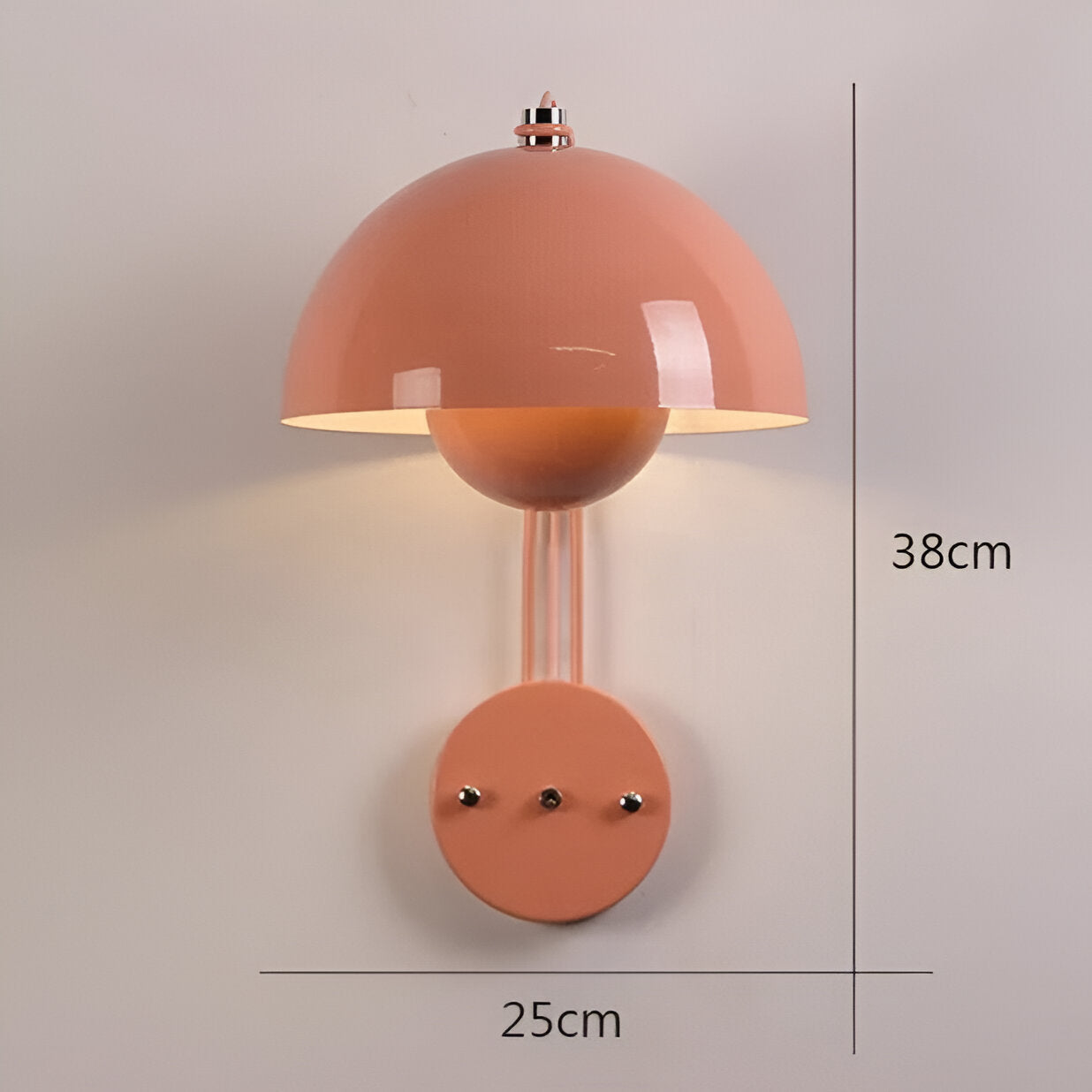 Domicbud væglampe - blomsterknop macaron væglampe - stilfuld rund led-lampe