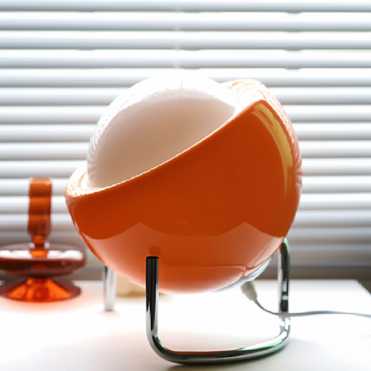 Eyeart bordlampe - orange bordlampe i glas
