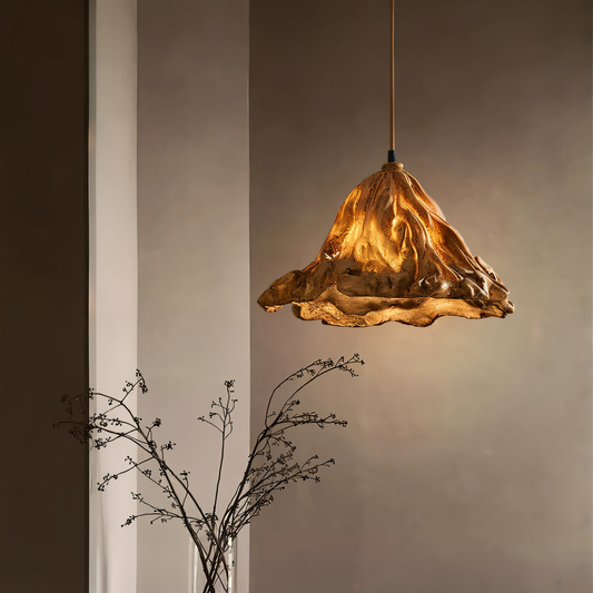 Fiery pendel - kunstnerisk vulkan-designet hængelampe i resin