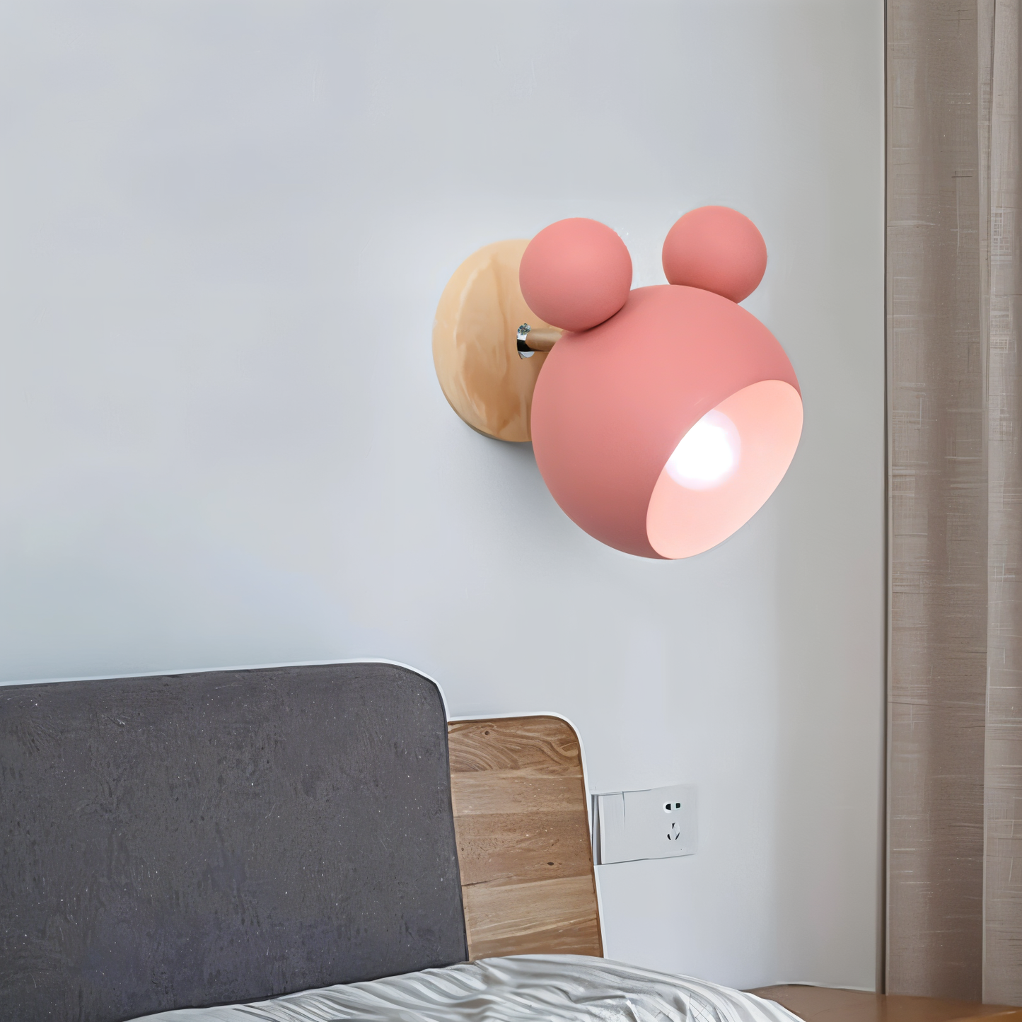 Flashmouse-væglampe - drejelig macaron-væglampe - fortryllende vægbelysning