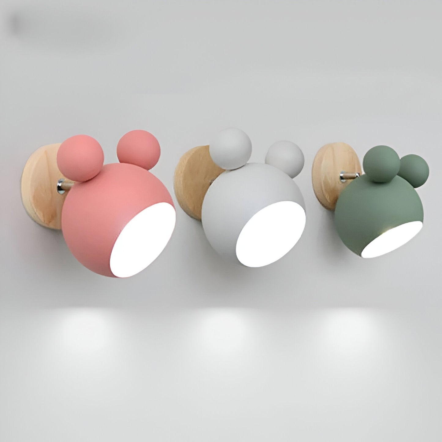 Flashmouse-væglampe - drejelig macaron-væglampe - fortryllende vægbelysning