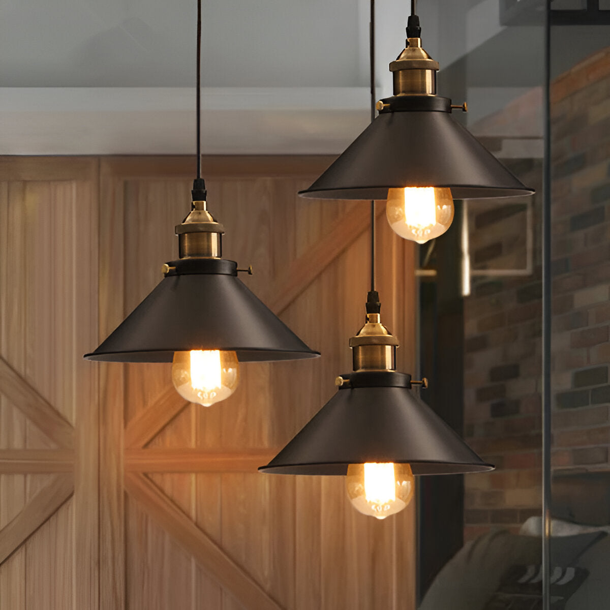 Retrodrop hængelampe - industriel pendellampe - retro led industriel belysning
