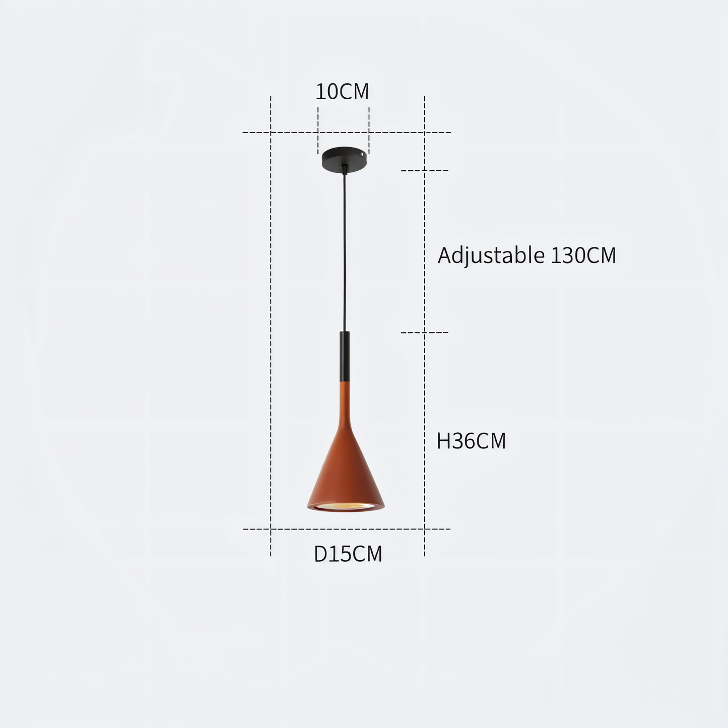 Moderne koniske pendler - nordisk loftslampe
