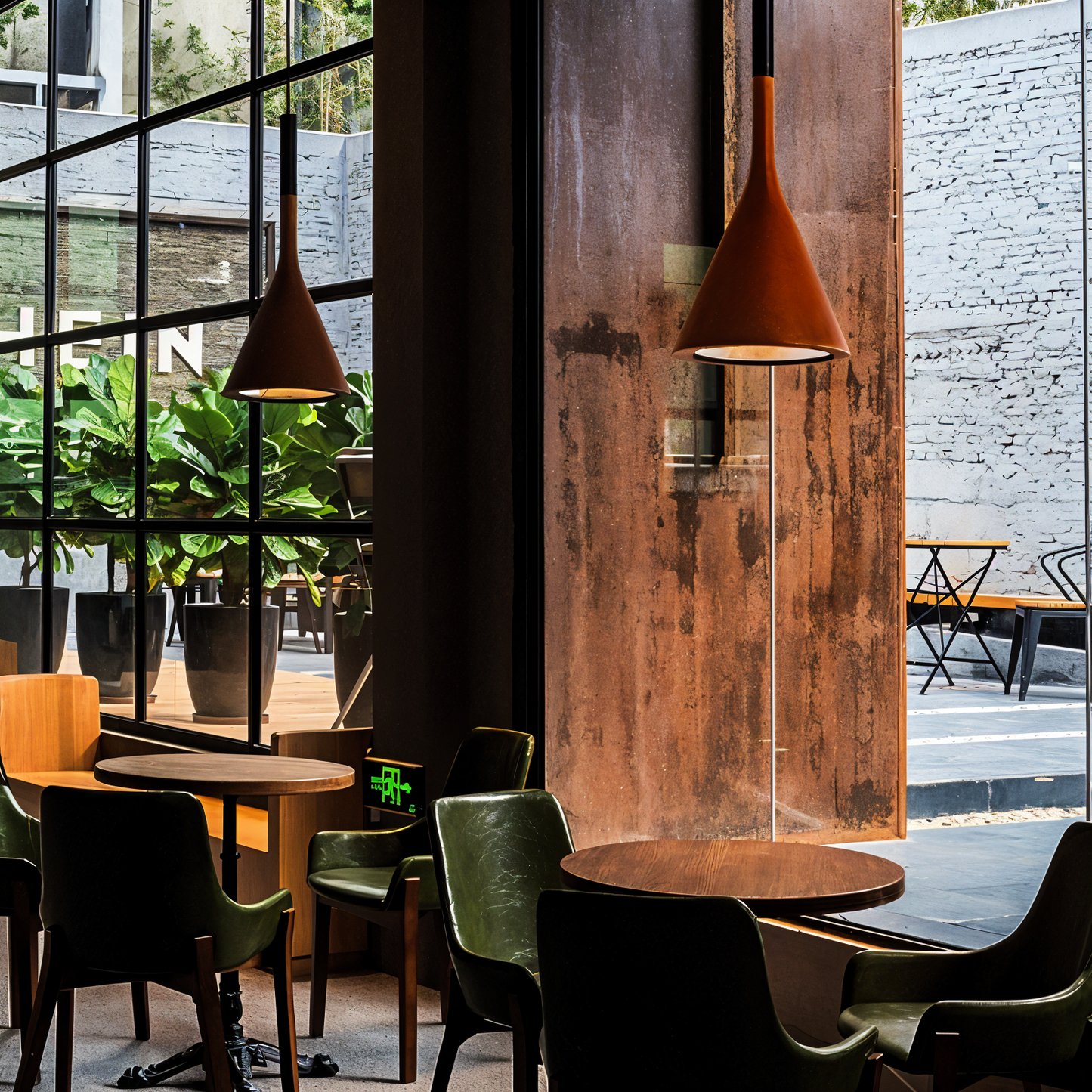 Moderne koniske pendler - nordisk loftslampe