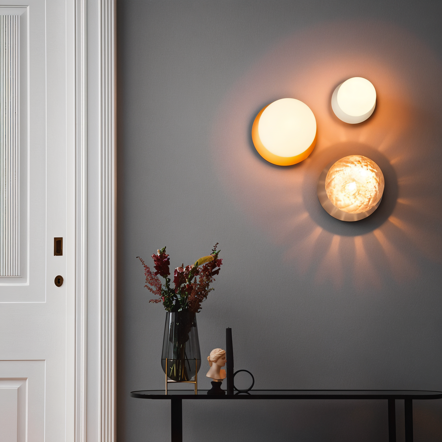 Globeglist loftslampe - stilfuld frostet & klar krystalkugle led-loftslampe