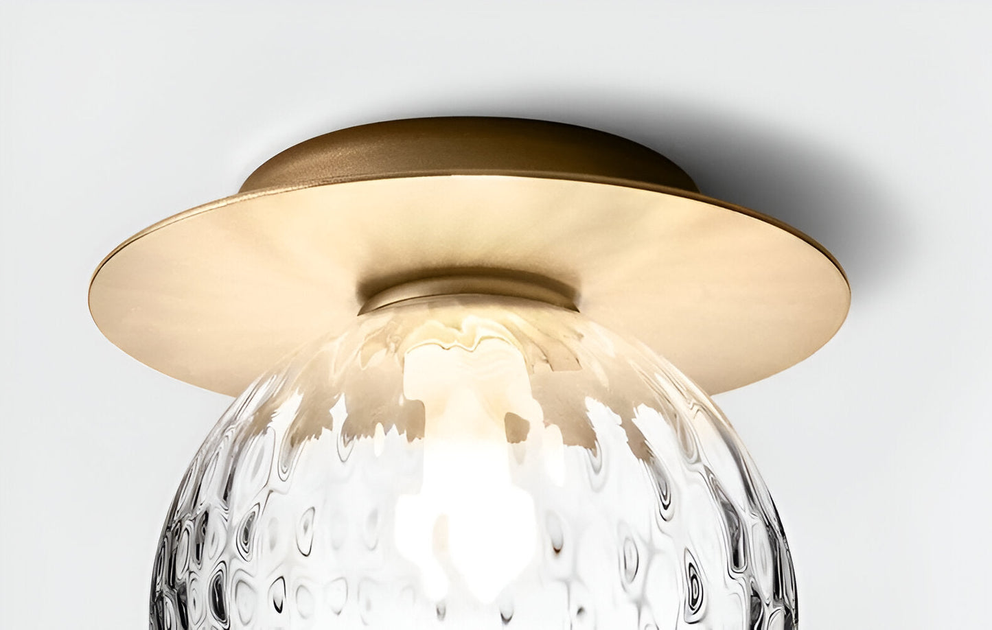 Globeglist loftslampe - stilfuld frostet & klar krystalkugle led-loftslampe