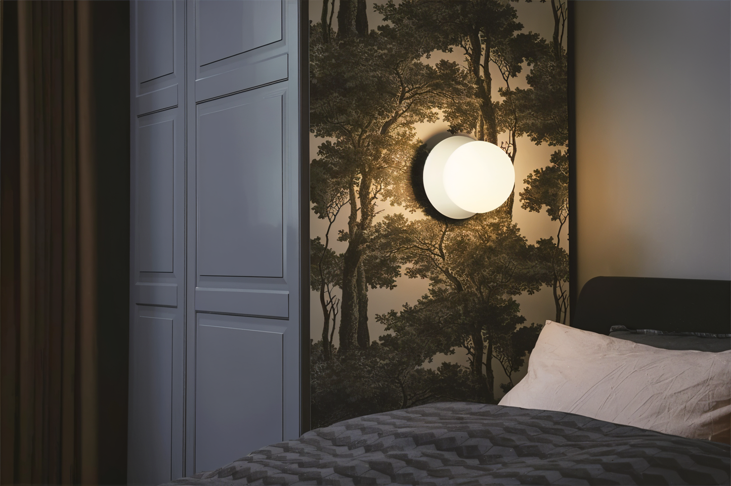 Globeglist loftslampe - stilfuld frostet & klar krystalkugle led-loftslampe