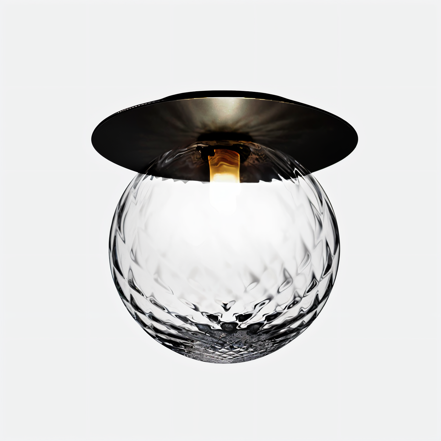 Globeglist loftslampe - stilfuld frostet & klar krystalkugle led-loftslampe