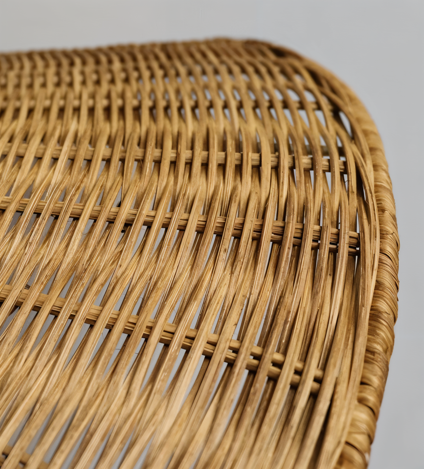 Hatwicker pendellampe - hængelampe i brun-beige konisk rattan - nedadrettet lys