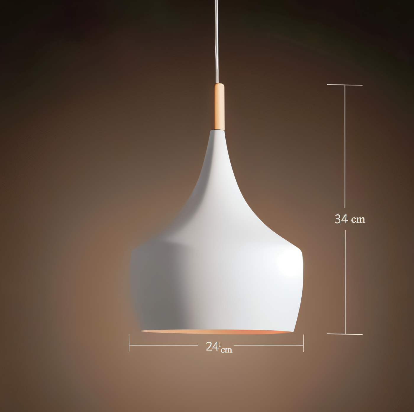 Lofty led pendel - moderne sort-hvid geometrisk pendel til interiør