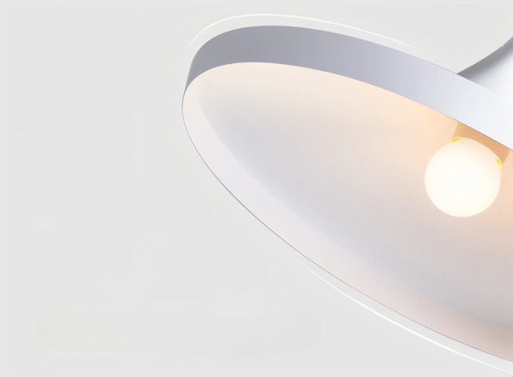 Lofty led pendel - moderne sort-hvid geometrisk pendel til interiør