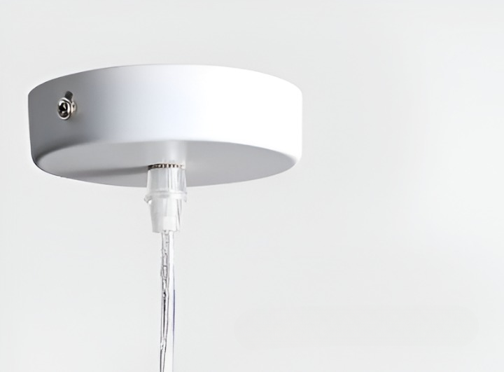 Lofty led pendel - moderne sort-hvid geometrisk pendel til interiør