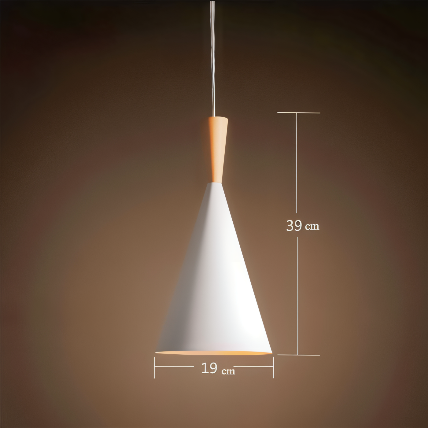 Lofty led pendel - moderne sort-hvid geometrisk pendel til interiør
