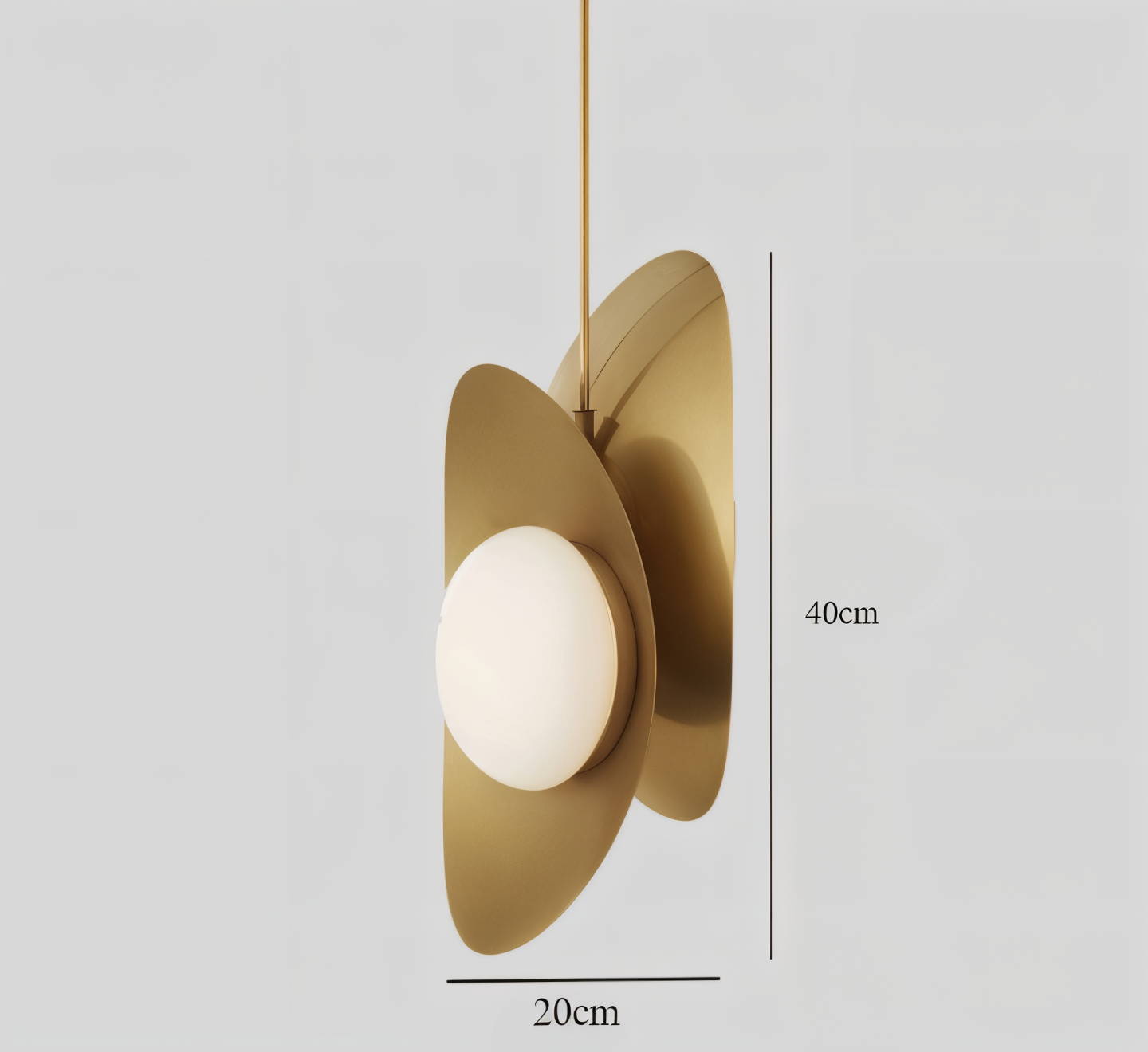 Luxe Pearle pendellampe - luksuriøs perleglaslampe hængelampe i metal