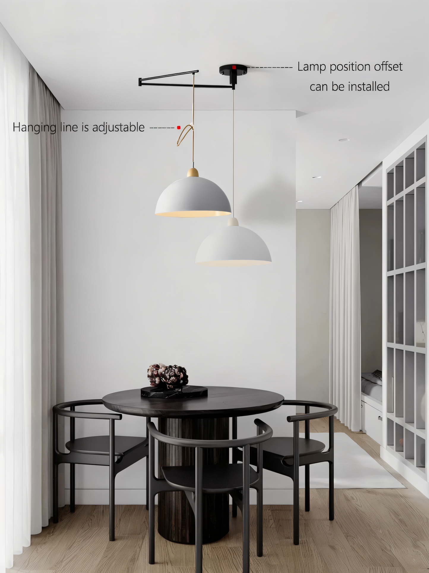 Moderlite pendel - justerbar jernkuppel-pendel