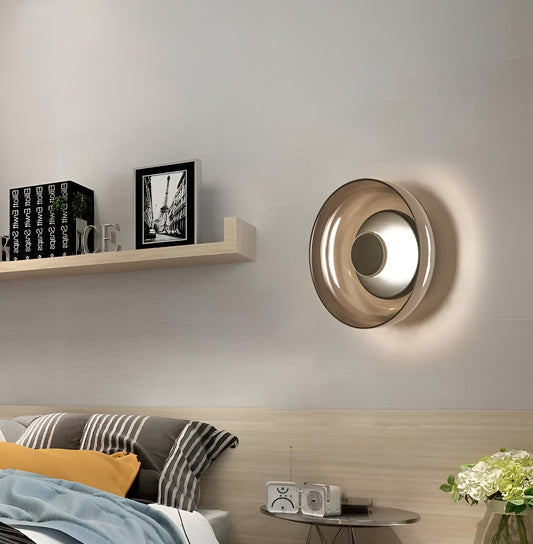 Nordbowl væglampe - round nordic lighting - væglampe med glasskål