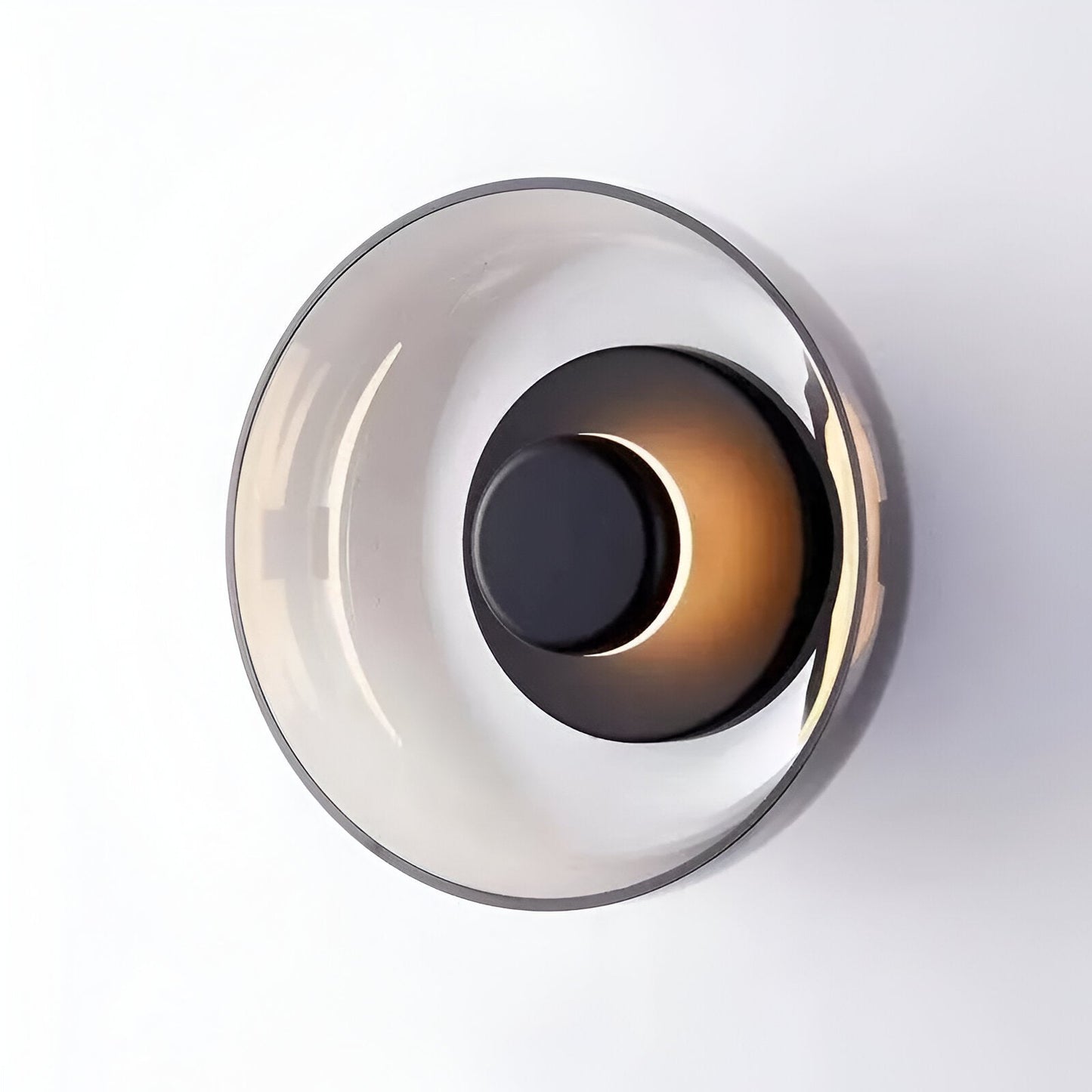 Nordbowl væglampe - round nordic lighting - væglampe med glasskål