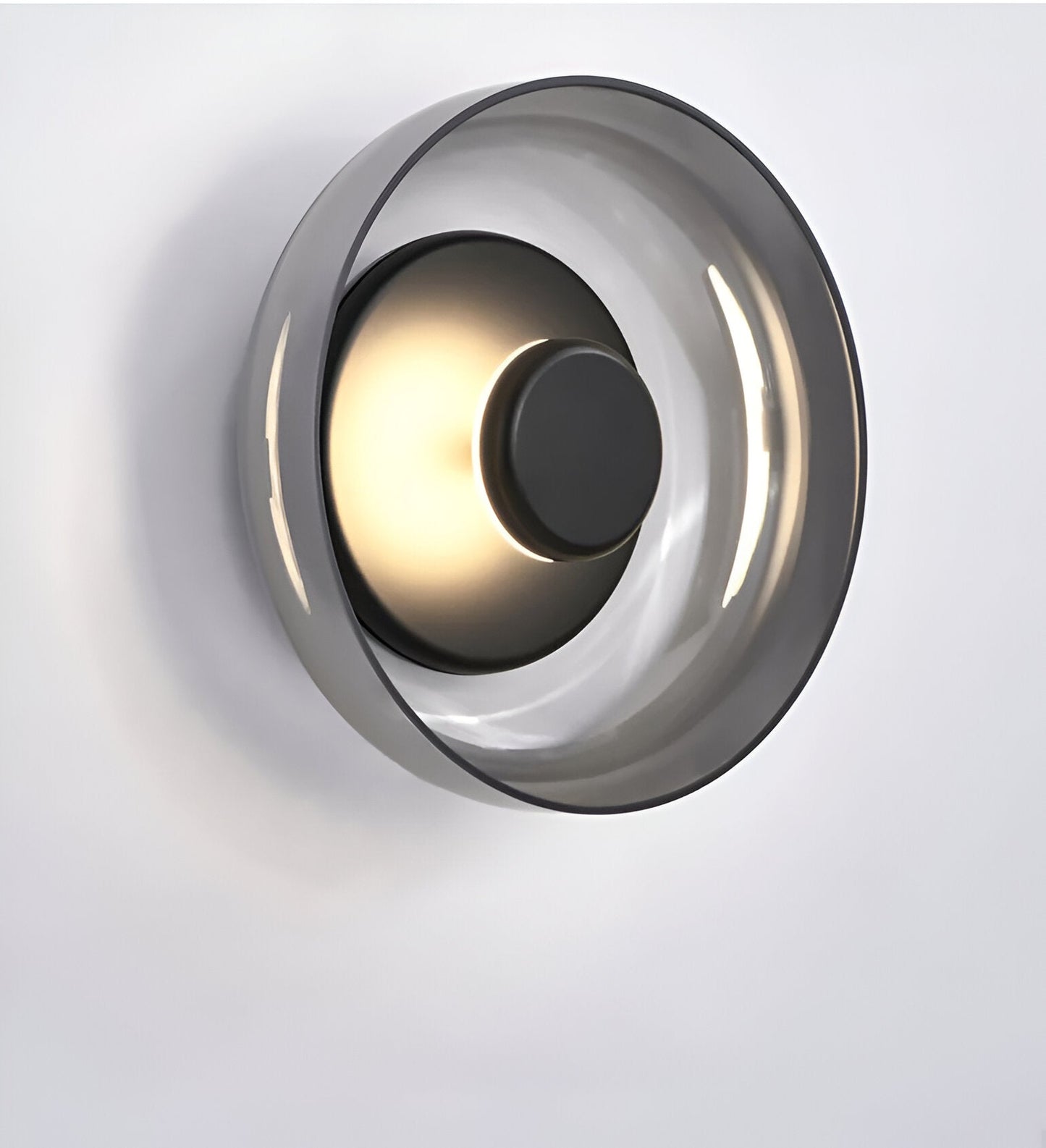 Nordbowl væglampe - round nordic lighting - væglampe med glasskål