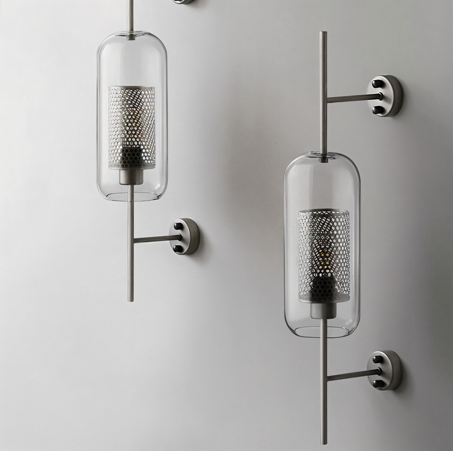 Orbee væglampe - stilfuld glas væglampe - honeycomb væglampe design - vintage væglamper led