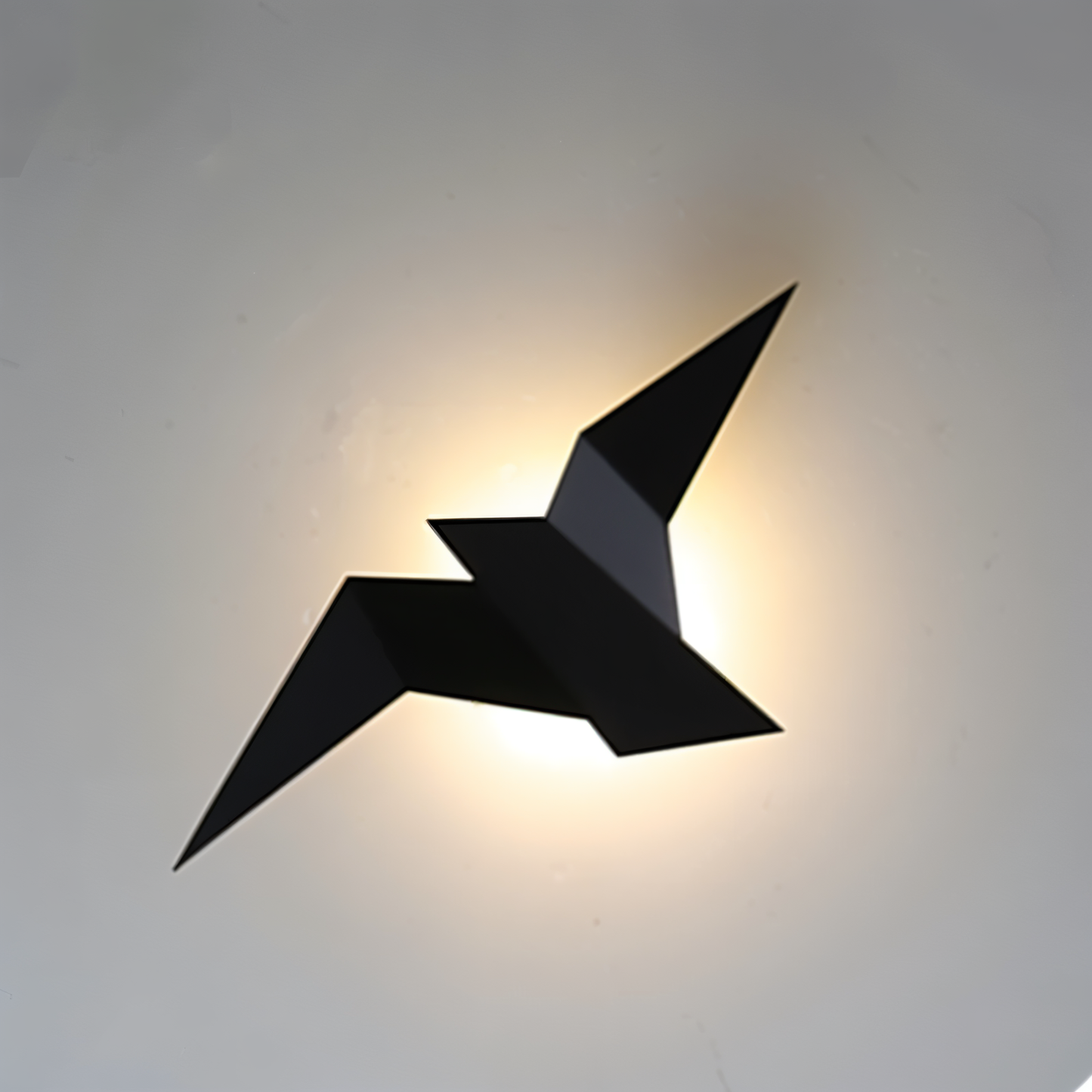 Oritori væglampe - geometrisk origami fugl væglampe - japansk stil væglampe design