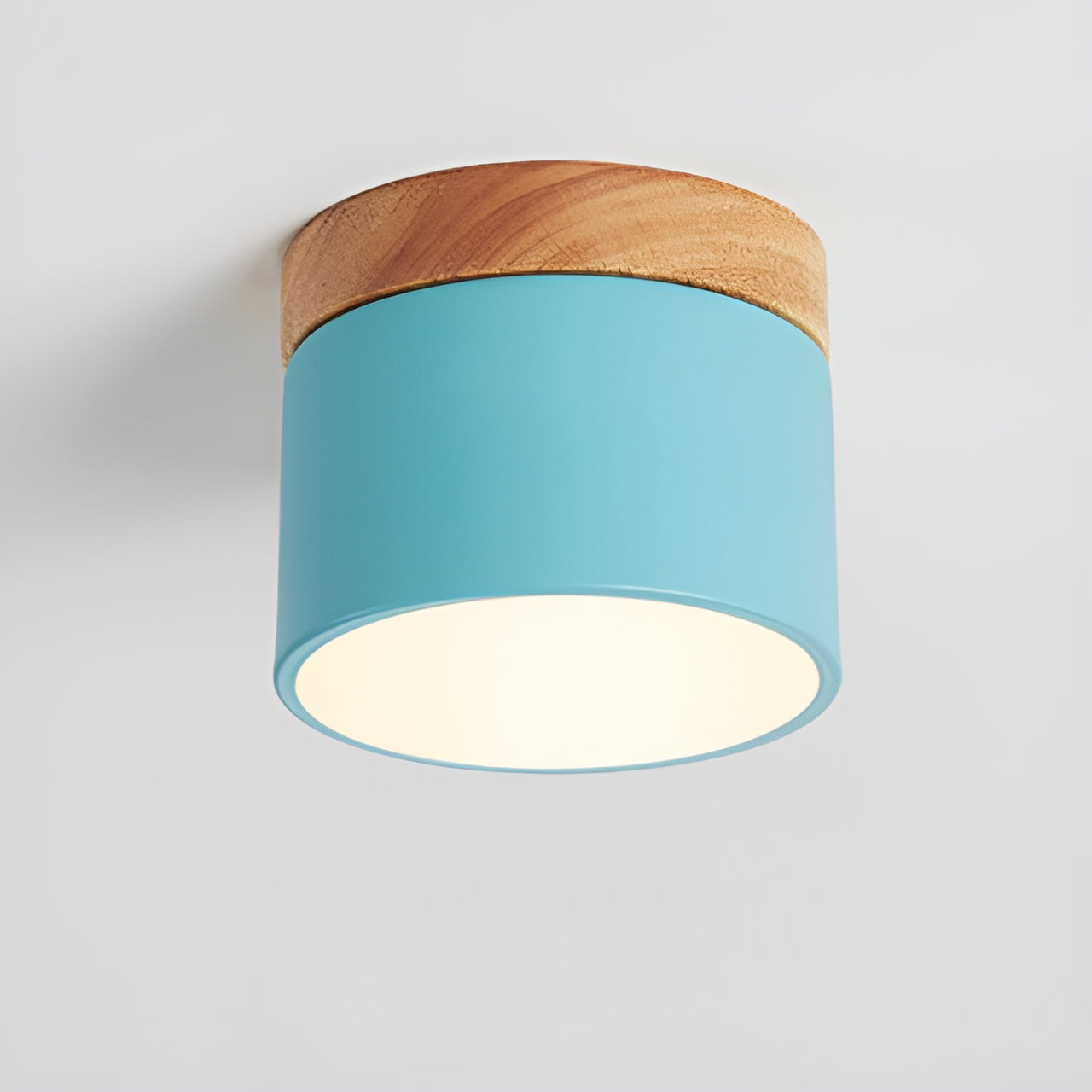 Pastelglow cylinderlampe - vintage loftslampe til indbygning