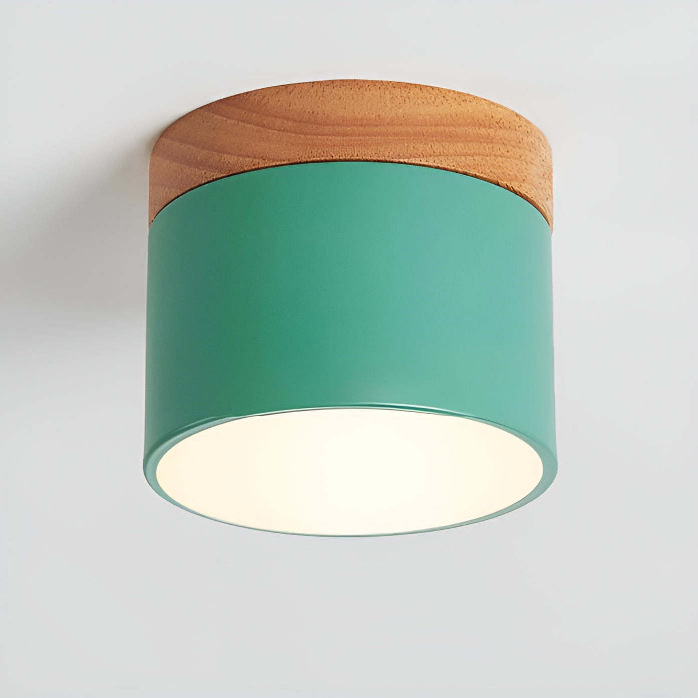 Pastelglow cylinderlampe - vintage loftslampe til indbygning