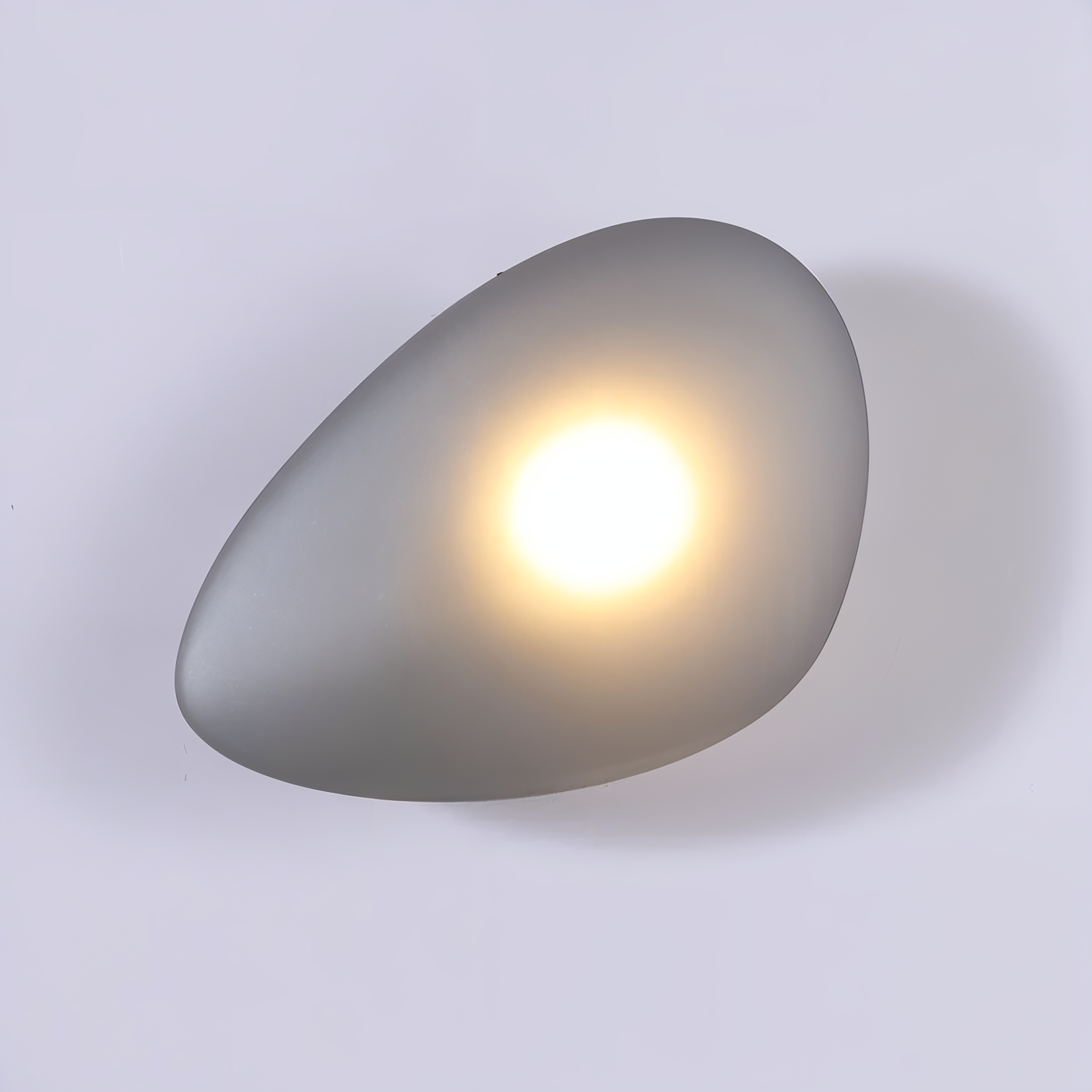 Pebblehue væglampe  - lysende led-væglampe lavet af glas i nordisk stil