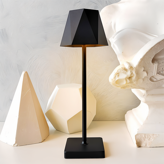 Polylamp - bærbar sekskantet led-bordlampe - vandtæt og genopladelig