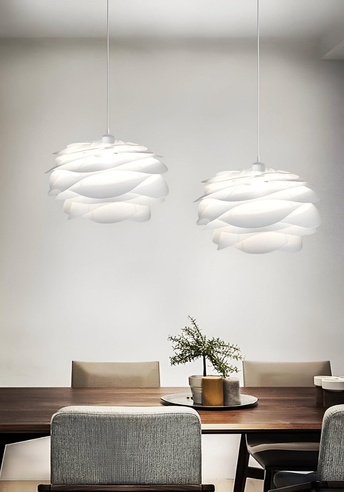Rosy pendel - dekorativ pvc blomstret led hængelampe til soveværelse