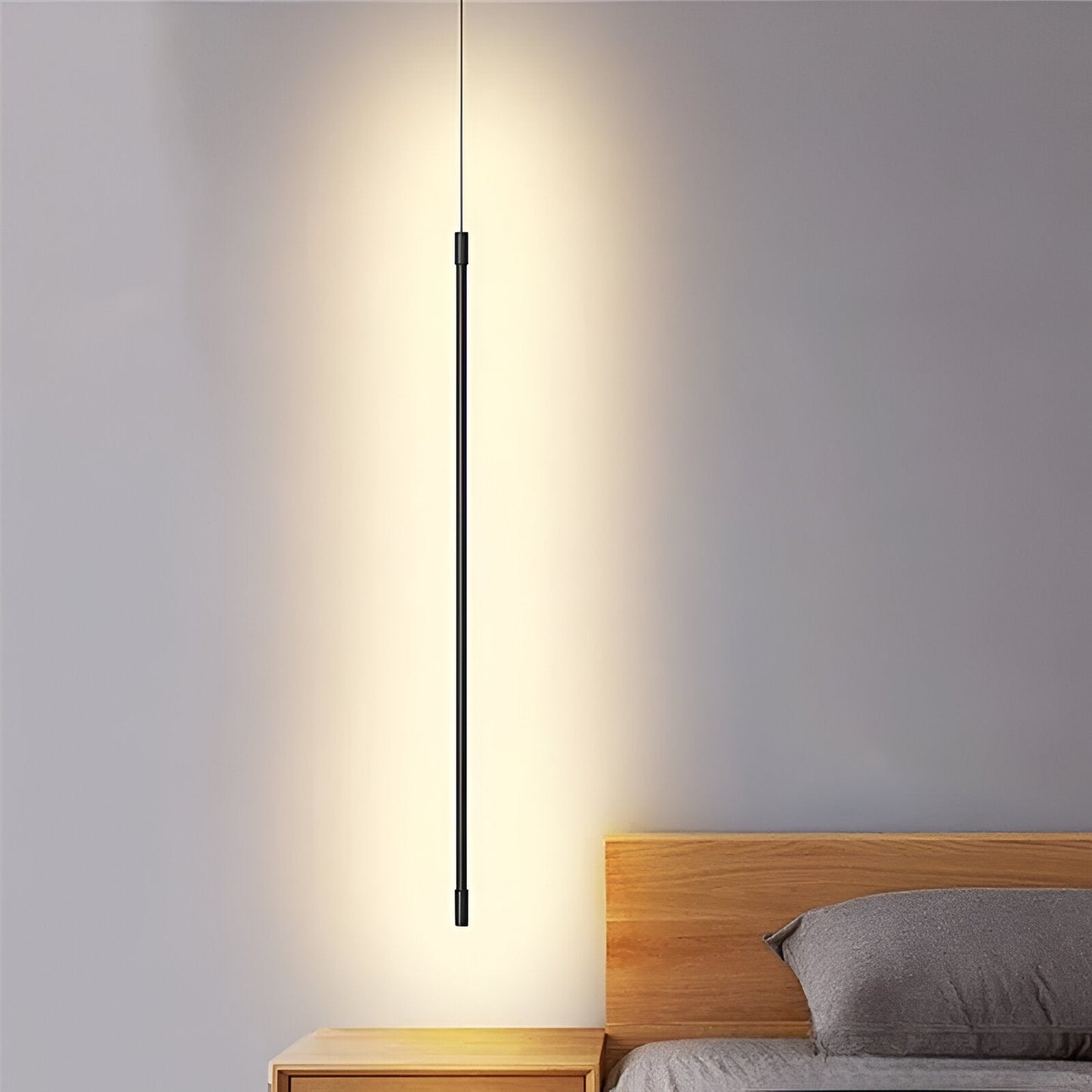 Simplystrip-pendel - elegant sort lineær led-pendel