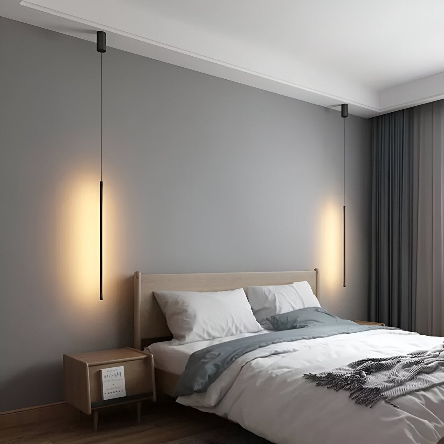 Simplystrip-pendel - elegant sort lineær led-pendel