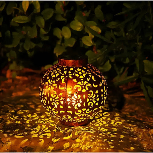 SolarGlow - vintage solcelledrevet udendørslampe - vandtæt udendørslampe