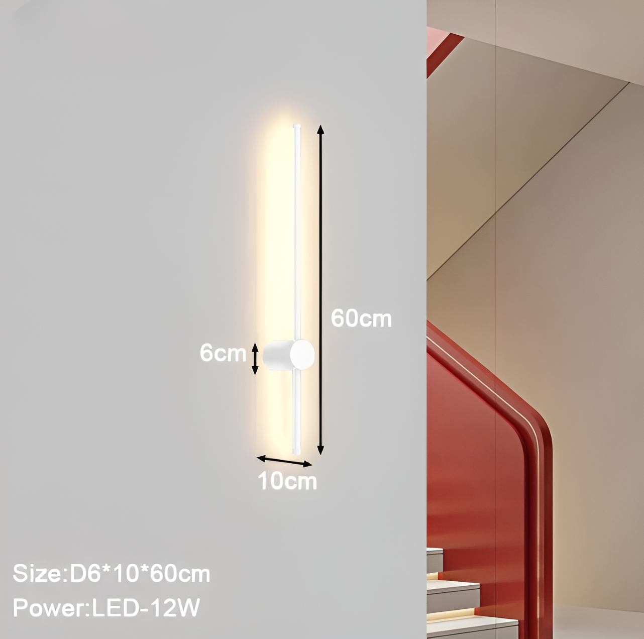 Streamline - lineær led-væglampe i skandinavisk stil