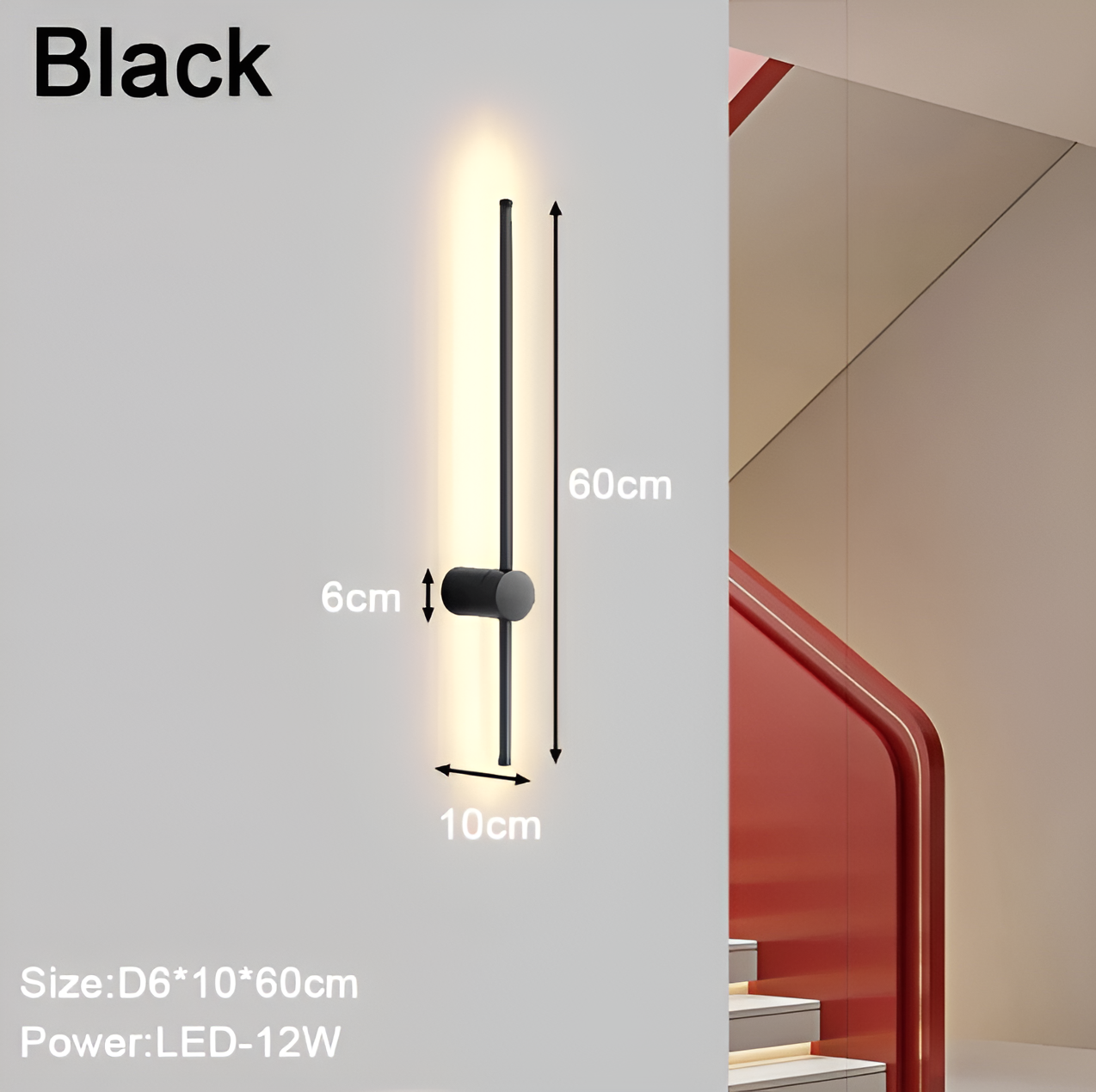 Streamline - lineær led-væglampe i skandinavisk stil