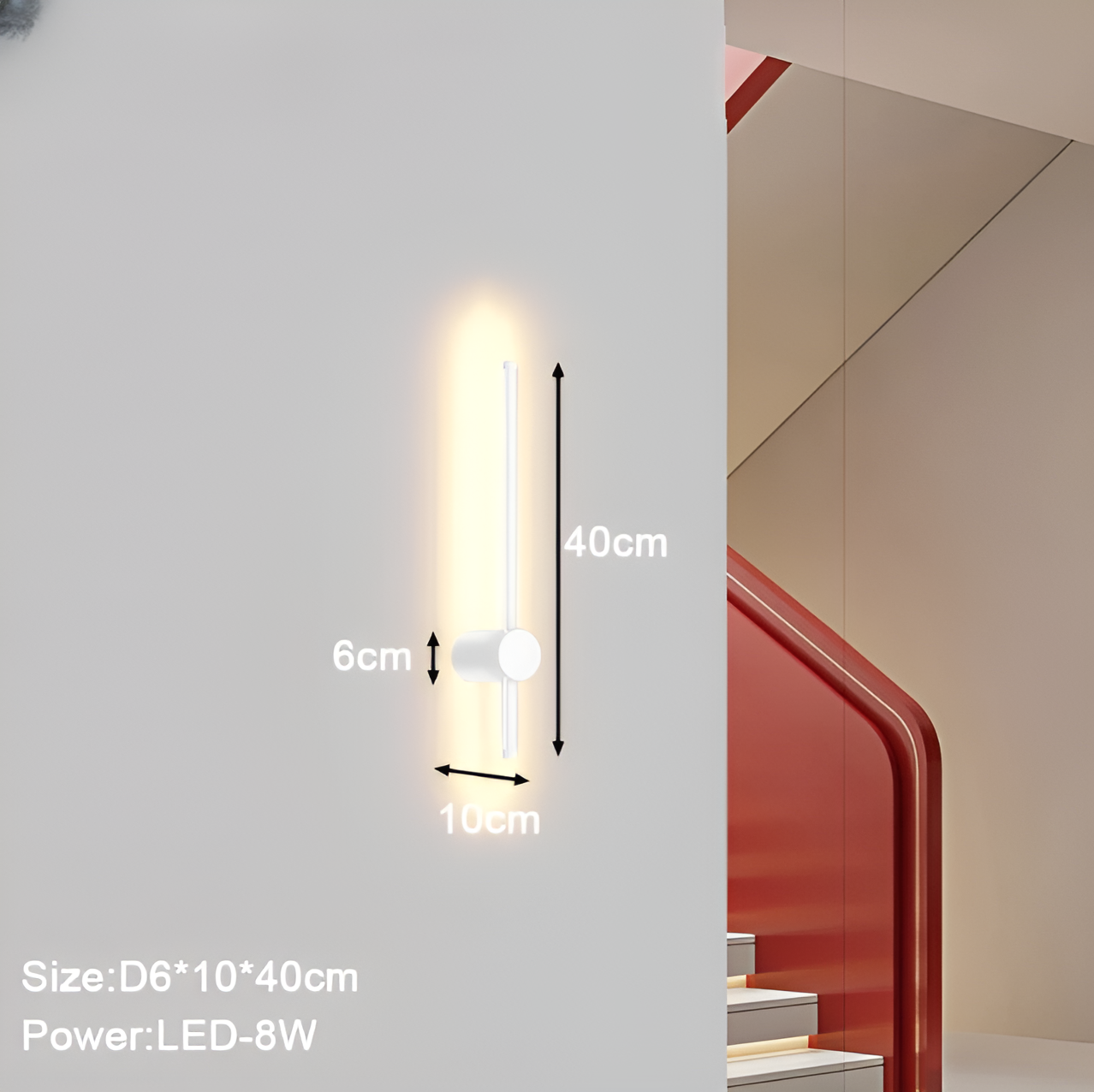 Streamline - lineær led-væglampe i skandinavisk stil